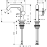 Bateria umywalkowa 110 Fine CoolStart Ecosmart+ z kpl odpływowym Push-Open Biały Matowy Tecturis S HANSGROHE 73320700