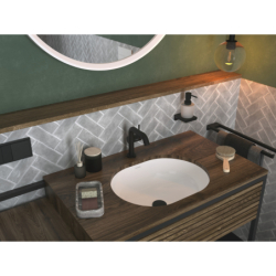 Bateria umywalkowa 110 Fine CoolStart EcoSmart+ bez kompletu odpływowego Czarny Matowy Tecturis S HANSGROHE 73321670