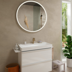 Jednouchwytowa bateria umywalkowa 110 Fine CoolStart z kpl odpływowym Push-Open Brąz Szczotkowany Tecturis S HANSGROHE 73322140