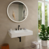 3-otworowa bateria umywalkowa 150 EcoSmart+ z kompletem odpływowym Push-Open Czarny Matowy Tecturis S HANSGROHE 73330670