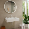 3-otworowa bateria umywalkowa 150 EcoSmart+ z kompletem odpływowym Push-Open Biały Matowy Tecturis S HANSGROHE 73330700