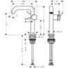 Jednouchwytowa bateria umywalkowa 150 Fine CoolStart EcoSmart+ z kpl odpływowym Push-Open Chrom Tecturis S HANSGROHE 73340000