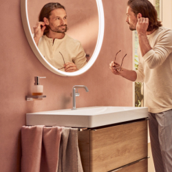 Jednouchwytowa bateria umywalkowa 150 Fine CoolStart EcoSmart+ bez kompletu odpływowego Chrom Tecturis S HANSGROHE 73341000