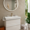 Jednouchwytowa bateria umywalkowa 150 Fine CoolStart z kpl odpływowym Push-Open Brąz Szczotkowany Tecturis S HANSGROHE 73342140
