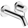 Jednouchwytowa bateria umywalkowa EcoSmart+ z wylewką 16,5 cm, ścienna, podtynkowa Chrom Tecturis S HANSGROHE 73350000