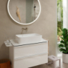 Jednouchwytowa bateria umywalkowa EcoSmart+ z wylewką 22,5 cm, ścienna, podtynkowa Chrom Tecturis S HANSGROHE 73351000