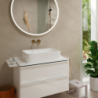 Bateria umywalkowa EcoSmart+ z wylewką 22,5 cm, ścienna, podtynkowa Brąz Szczotkowany Tecturis S HANSGROHE 73351140