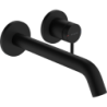 Jednouchwytowa bateria umywalkowa EcoSmart+ z wylewką 22,5 cm, ścienna, podtynkowa Czarny Matowy Tecturis S HANSGROHE 73351670