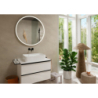 Jednouchwytowa bateria umywalkowa EcoSmart+ z wylewką 22,5 cm, ścienna, podtynkowa Czarny Matowy Tecturis S HANSGROHE 73351670