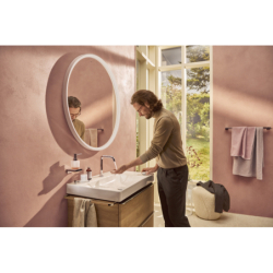 2-otworowa bateria umywalkowa 150 CoolStart Ecosmart+ z niezamykanym kpl. odpływowym Chrom Tecturis S HANSGROHE 73353000