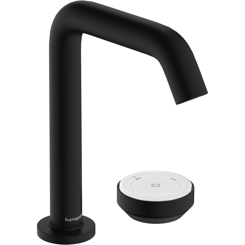 2-otworowa bateria umywalkowa 150 CoolStart Ecosmart+ z niezamykanym kpl. odpływowym Czarny Matowy Tecturis S HANSGROHE 73353670