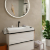 2-otworowa bateria umywalkowa 150 CoolStart Ecosmart+ z niezamykanym kpl. odpływowym Czarny Matowy Tecturis S HANSGROHE 73353670