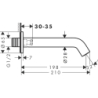 Wylewka wannowa Czarny Matowy Tecturis S HANSGROHE 73411670