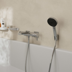 Jednouchwytowa bateria wannowa, natynkowa Chrom Tecturis E HANSGROHE 73420000