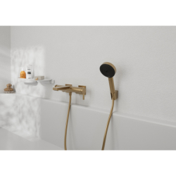 Jednouchwytowa bateria wannowa, natynkowa Brąz Szczotkowany Tecturis E HANSGROHE 73420140