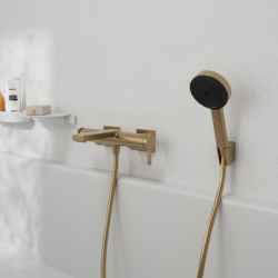 Jednouchwytowa bateria wannowa, natynkowa Brąz Szczotkowany Tecturis E HANSGROHE 73420140