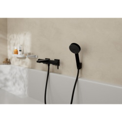Jednouchwytowa bateria wannowa, natynkowa Czarny Matowy Tecturis E HANSGROHE 73420670