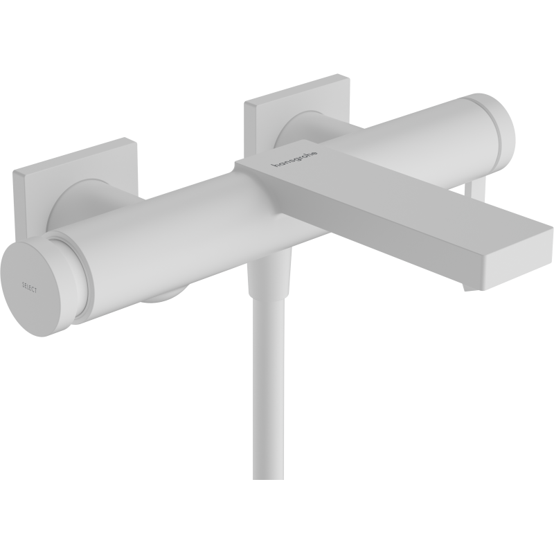 Jednouchwytowa bateria wannowa, natynkowa Biały Matowy Tecturis E HANSGROHE 73420700