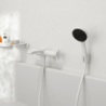 Jednouchwytowa bateria wannowa, natynkowa Biały Matowy Tecturis E HANSGROHE 73420700