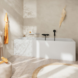 Jednouchwytowa bateria wannowa, natynkowa Czarny Matowy Tecturis S HANSGROHE 73422670