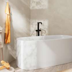 Jednouchwytowa bateria wannowa, wolnostojąca Czarny Matowy Tecturis S HANSGROHE 73440670