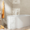 Jednouchwytowa bateria wannowa, wolnostojąca Biały Matowy Tecturis S HANSGROHE 73440700