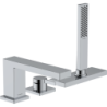 3-otworowa jednouchwytowa bateria na brzeg wanny, sBox Chrom Tecturis E HANSGROHE 73443000