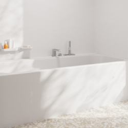 3-otworowa jednouchwytowa bateria na brzeg wanny, sBox Chrom Tecturis E HANSGROHE 73443000