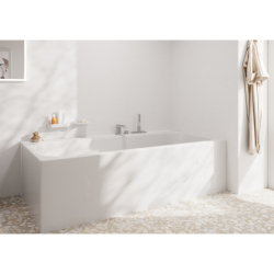 3-otworowa jednouchwytowa bateria na brzeg wanny, sBox Biały Matowy Tecturis E HANSGROHE 73443700