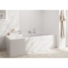 3-otworowa jednouchwytowa bateria na brzeg wanny, sBox Biały Matowy Tecturis E HANSGROHE 73443700