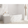 3-otworowa jednouchwytowa bateria na brzeg wanny, sBox Biały Matowy Tecturis E HANSGROHE 73443700