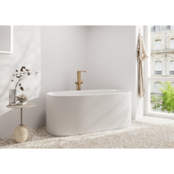 Jednouchwytowa bateria wannowa, wolnostojąca Brąz Szczotkowany Tecturis E HANSGROHE 73445140