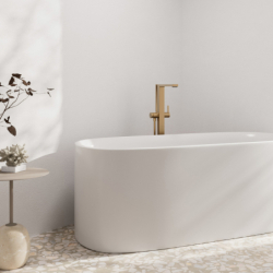 Jednouchwytowa bateria wannowa, wolnostojąca Brąz Szczotkowany Tecturis E HANSGROHE 73445140