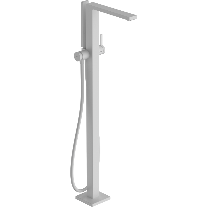 Jednouchwytowa bateria wannowa, wolnostojąca Biały Matowy Tecturis E HANSGROHE 73445700