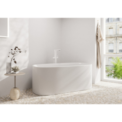 Jednouchwytowa bateria wannowa, wolnostojąca Biały Matowy Tecturis E HANSGROHE 73445700