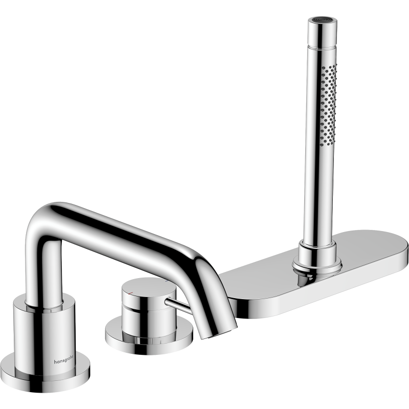 3-otworowa jednouchwytowa bateria na brzeg wanny, sBox Chrom Tecturis S HANSGROHE 73447000