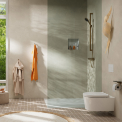 Jednouchwytowa bateria prysznicowa, natynkowa Brąz Szczotkowany Tecturis S HANSGROHE 73622140