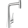 Jednouchwytowa bateria kuchenna 320, wyciągana wylewka, 2jet, sBox Chrom Metris Select M71 HANSGROHE 73816000