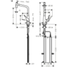 Jednouchwytowa bateria kuchenna 320, wyciągana wylewka, 2jet, sBox Chrom Metris Select M71 HANSGROHE 73816000