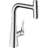 Jednouchwytowa bateria kuchenna 240, wyciągana wylewka, 2jet, sBox Chrom Metris Select M71 HANSGROHE 73817000