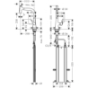 Jednouchwytowa bateria kuchenna 240, wyciągana wylewka, 2jet, sBox Stal Szlachetna Finish Metris Select M71 HANSGROHE 73817800