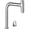 2-otworowa jednouchwytowa bateria kuchenna 200 z wyciąganą wylewką, 2jet, sBox Chrom Metris Select M71 HANSGROHE 73818000