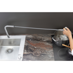 2-otworowa jednouchwytowa bateria kuchenna 200 z wyciąganą wylewką, 2jet, sBox Chrom Metris Select M71 HANSGROHE 73818000