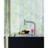 2-otworowa jednouchwytowa bateria kuchenna 200 z wyciąganą wylewką, 2jet, sBox Chrom Metris Select M71 HANSGROHE 73818000