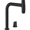2-otworowa Bateria kuchenna 200 z wyciąganą wylewką, 2jet, sBox Czarny Matowy Metris Select M71 HANSGROHE 73818670