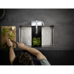 Jednouchwytowa bateria kuchenna 170, wyciągana wylewka, 3jet, sBox Chrom Aquno Select M81 HANSGROHE 73831000