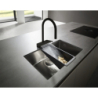 Jednouchwytowa bateria kuchenna 170, wyciągana wylewka, 3jet, sBox Czarny Matowy Aquno Select M81 HANSGROHE 73831670