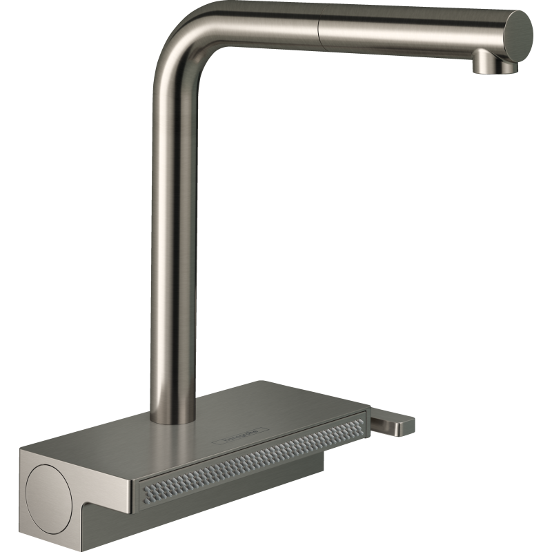 Jednouchwytowa bateria kuchenna 250, wyciągana wylewka, 2jet Stal Szlachetna Finish Aquno Select M81 HANSGROHE 73836800