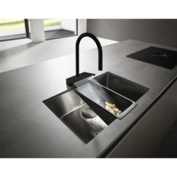 Jednouchwytowa bateria kuchenna 170, wyciągana wylewka, 3jet Czarny Matowy Aquno Select M81 HANSGROHE 73837670