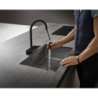 Jednouchwytowa bateria kuchenna 170, wyciągana wylewka, 3jet Czarny Matowy Aquno Select M81 HANSGROHE 73837670